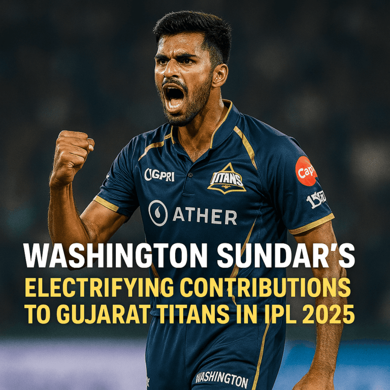 Powerhouse Performer: Washington Sundar's