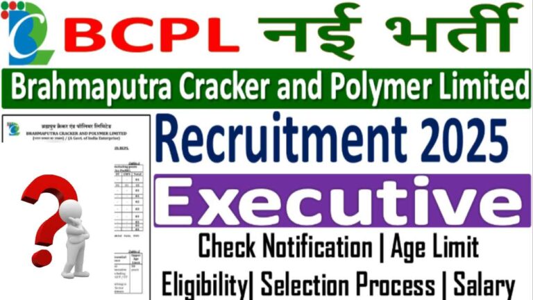BCPL Executive Recruitment 2025