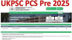 UKPSC PCS Pre Recruitment 2025
