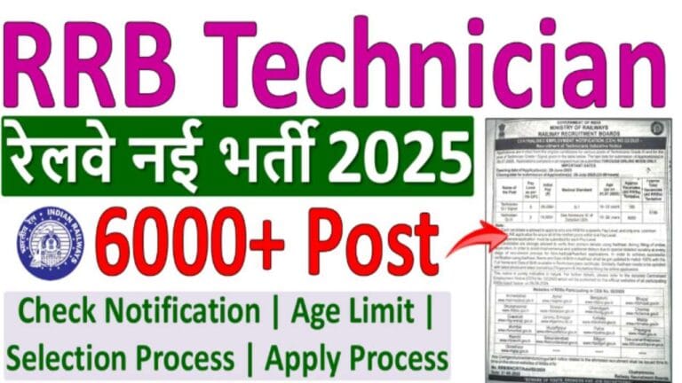 RRB Technician Recruitment 2025